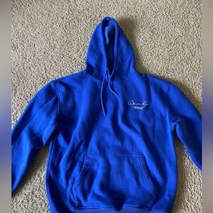 blue white fox hoodie